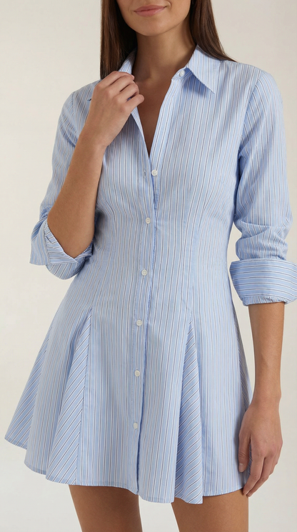 Minivestido Jeanette de Camisa a Rayas