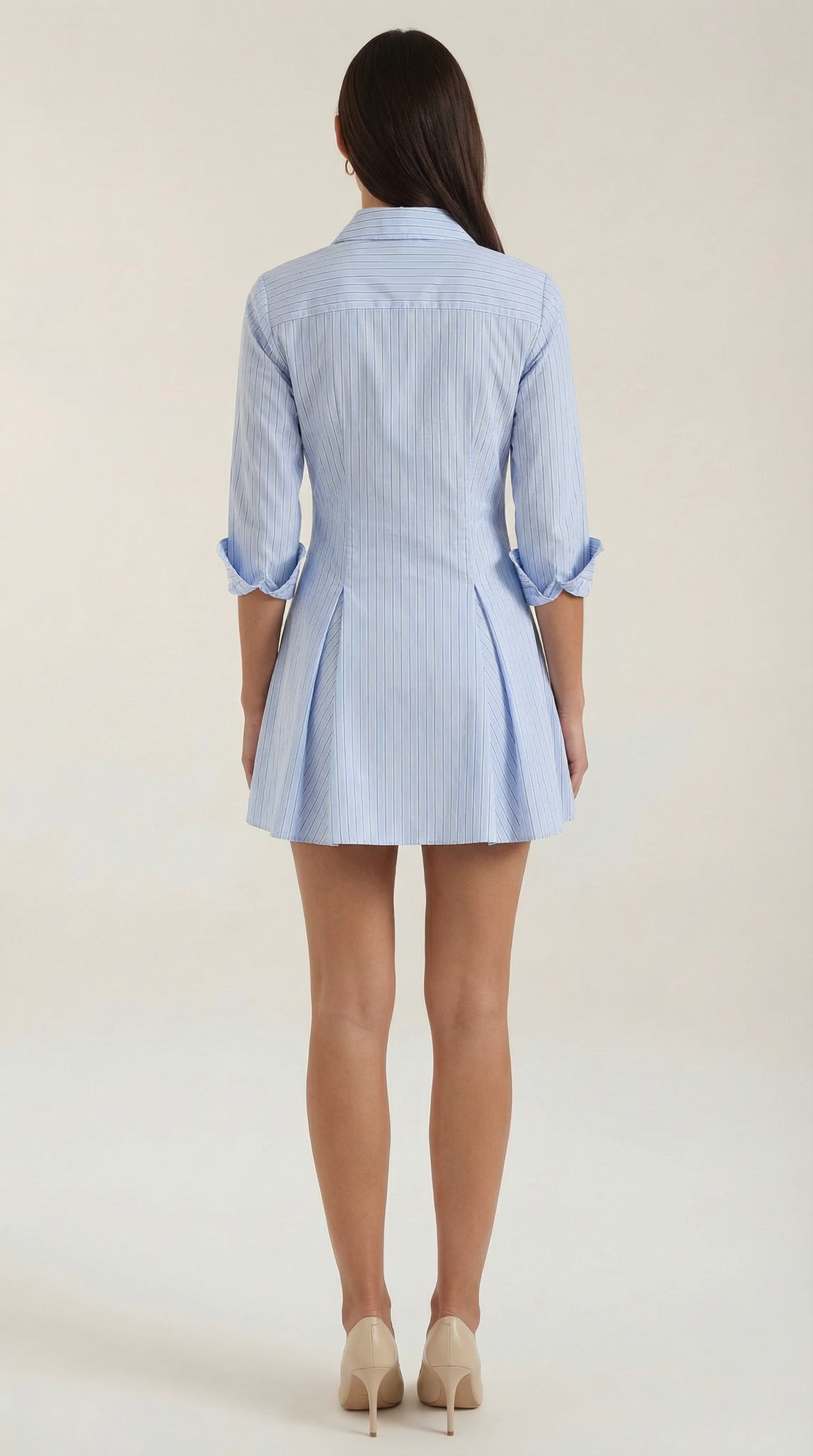 Minivestido Jeanette de Camisa a Rayas