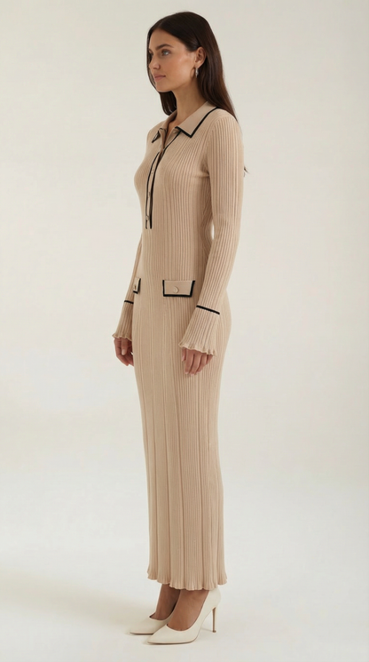 Knitted Bodycon Maxi Dress