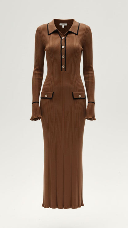 Knitted Bodycon Maxi Dress