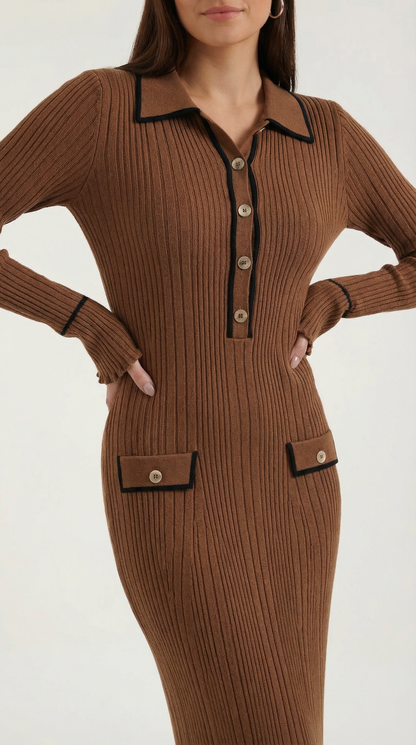 Knitted Bodycon Maxi Dress