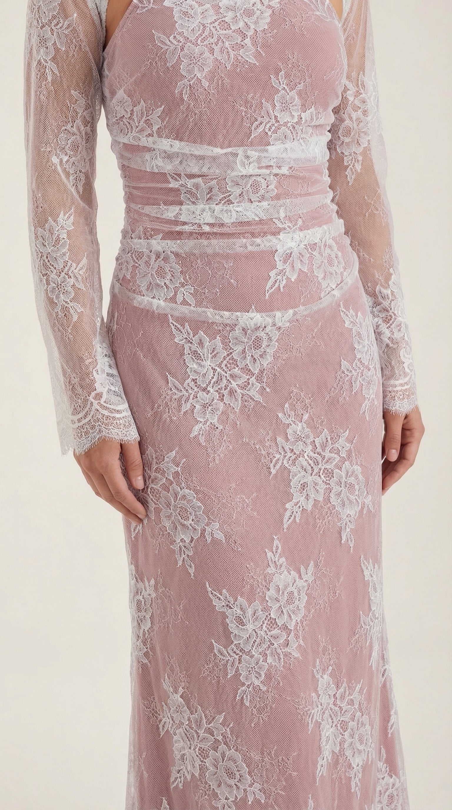 Nerissa Lace Black Maxi Dress - S