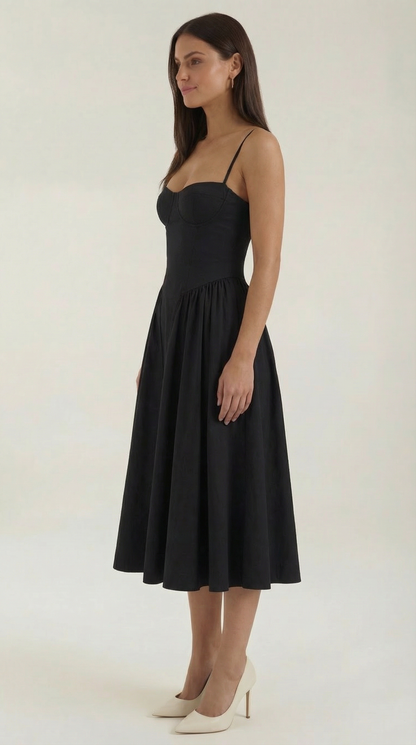 Vestido midi corsé Odette