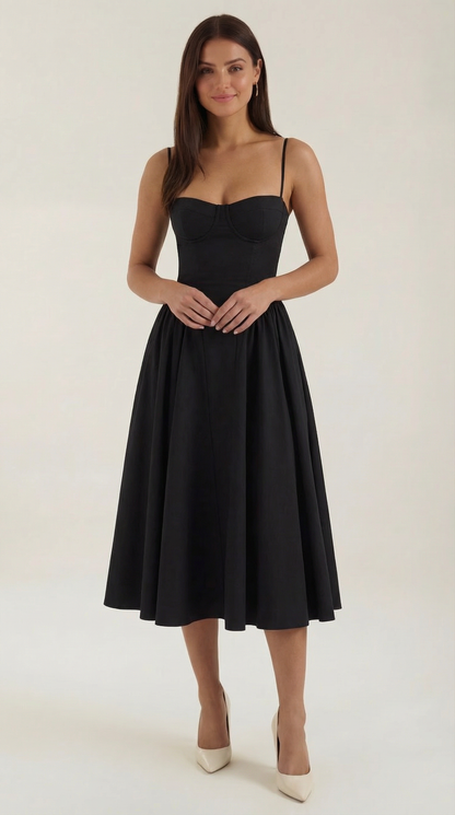 Vestido midi corsé Odette