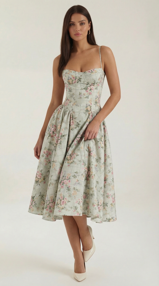 Corset Midi Dress