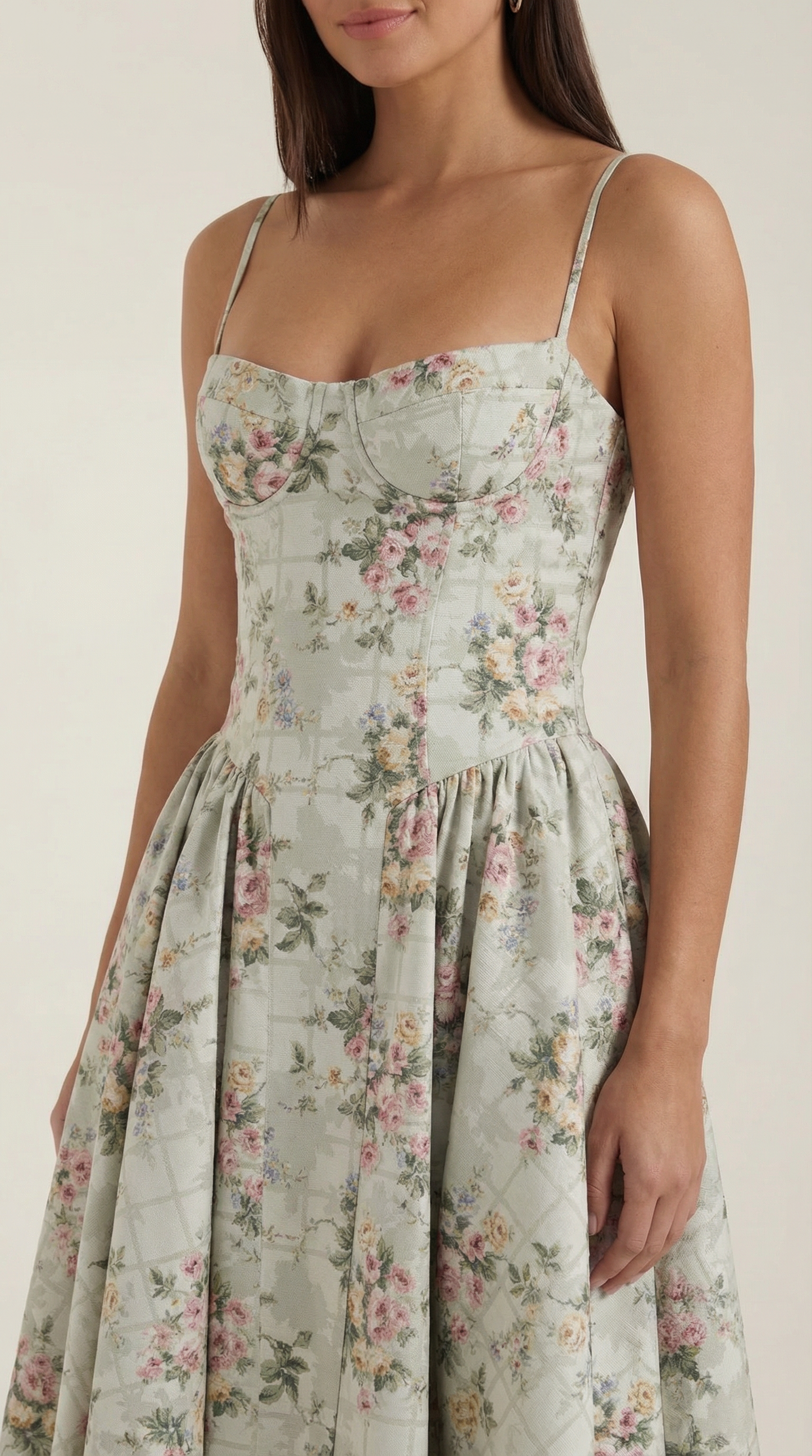 Vestido midi corsé Odette