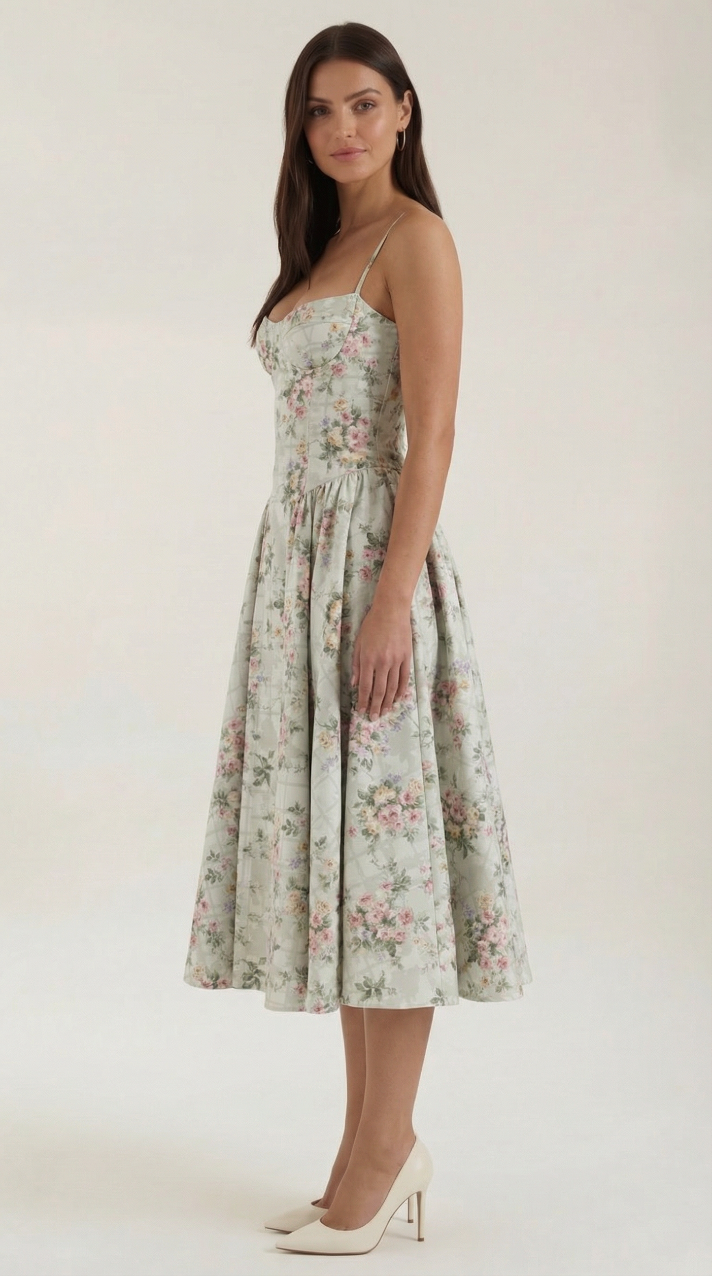 Vestido midi corsé Odette