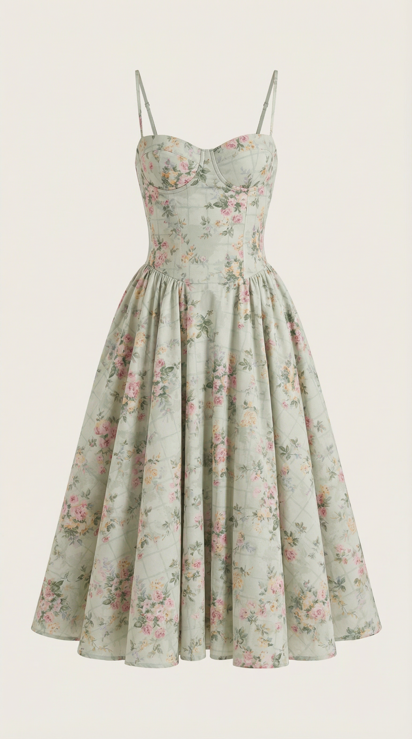 Vestido midi corsé Odette
