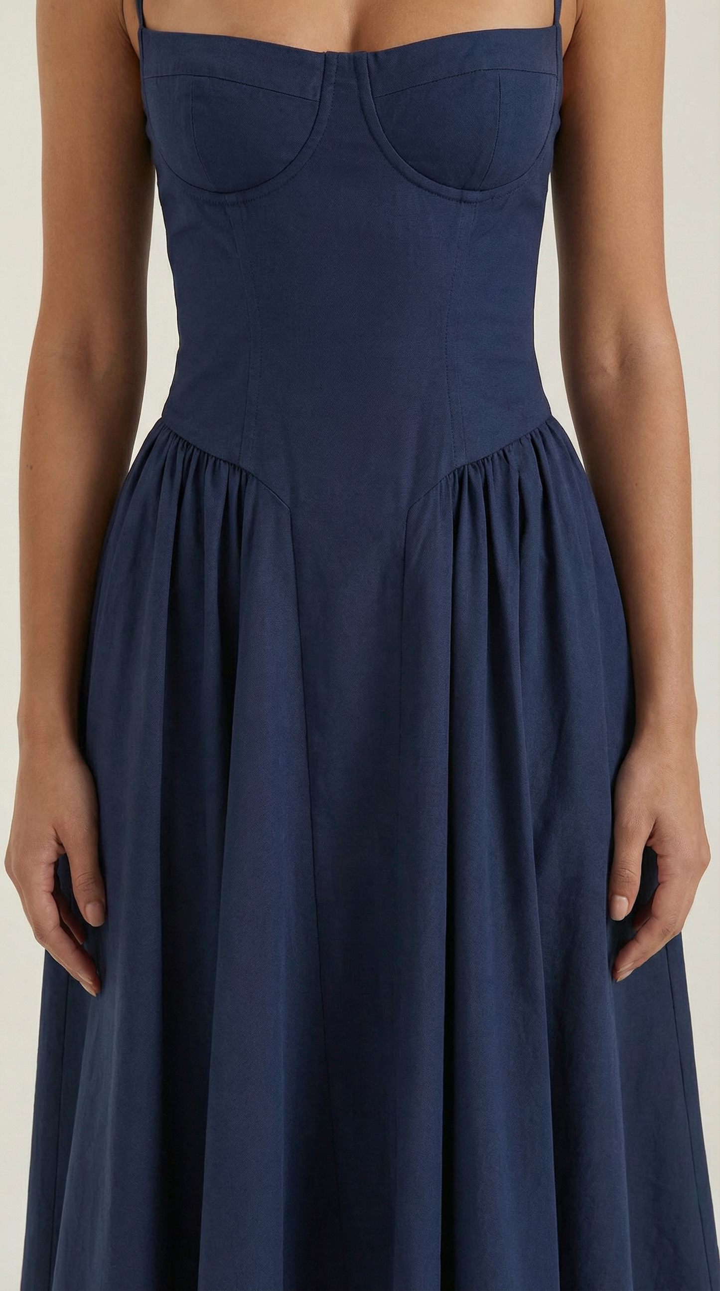 Vestido midi corsé Odette