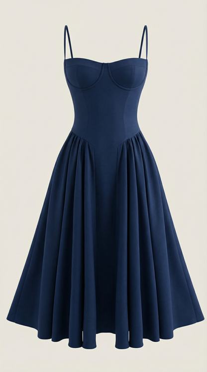 Vestido midi corsé Odette