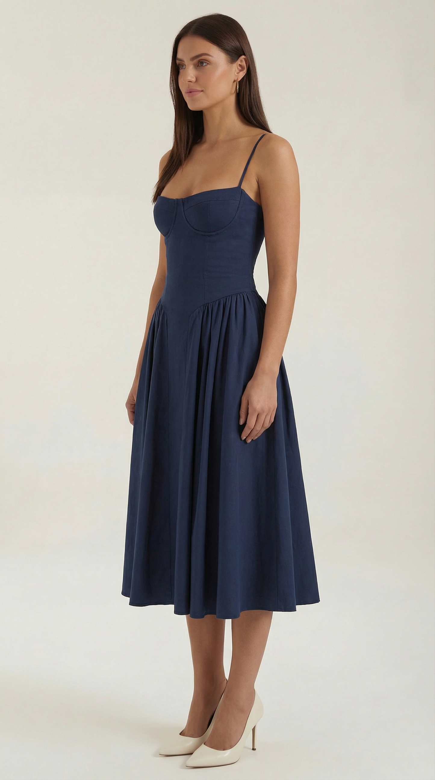 Vestido midi corsé Odette