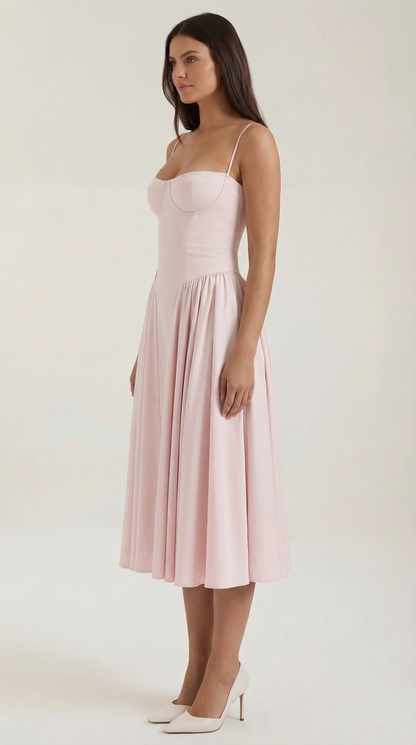 Vestido midi corsé Odette