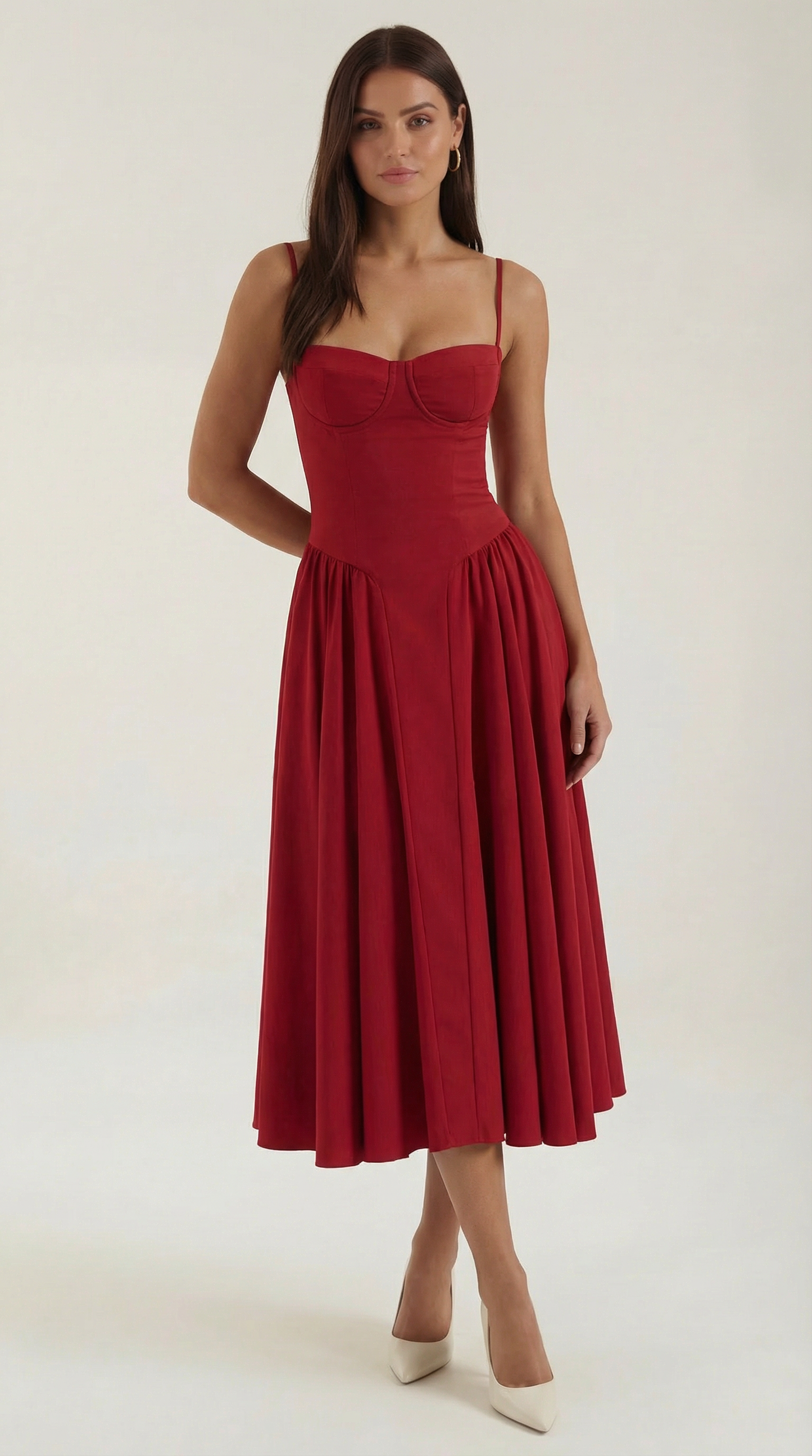 Vestido midi corsé Odette