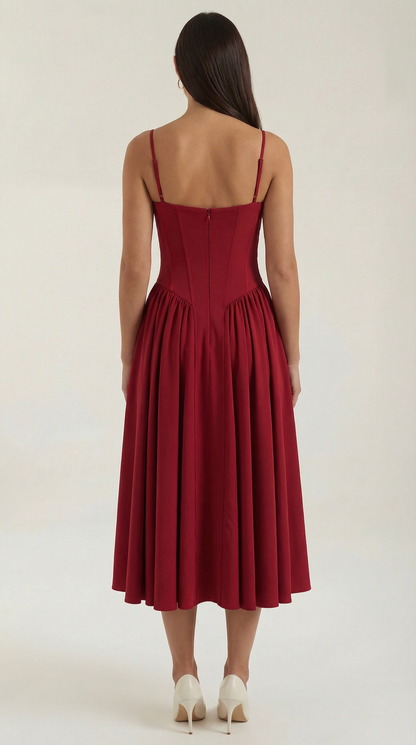Vestido midi corsé Odette