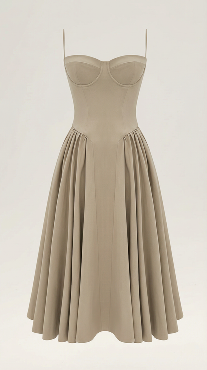 Vestido midi corsé Odette