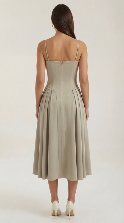 Vestido midi corsé Odette