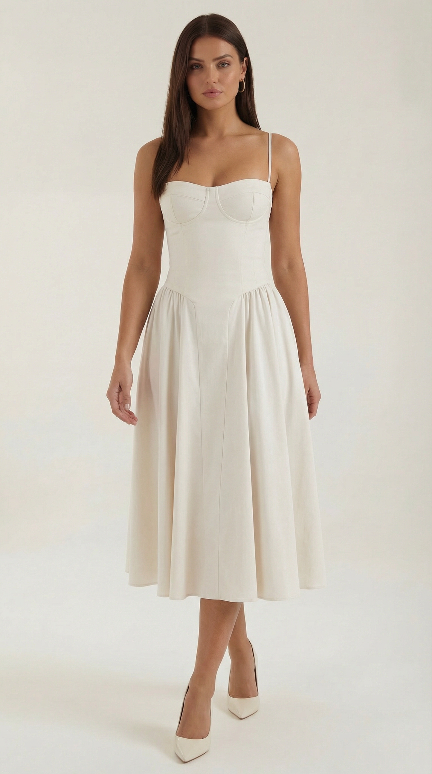 Vestido midi corsé Odette