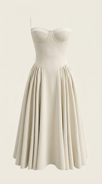 Vestido midi corsé Odette
