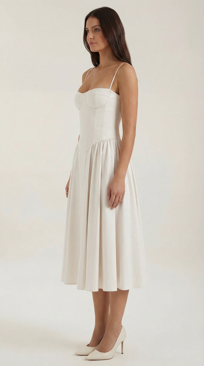 Vestido midi corsé Odette