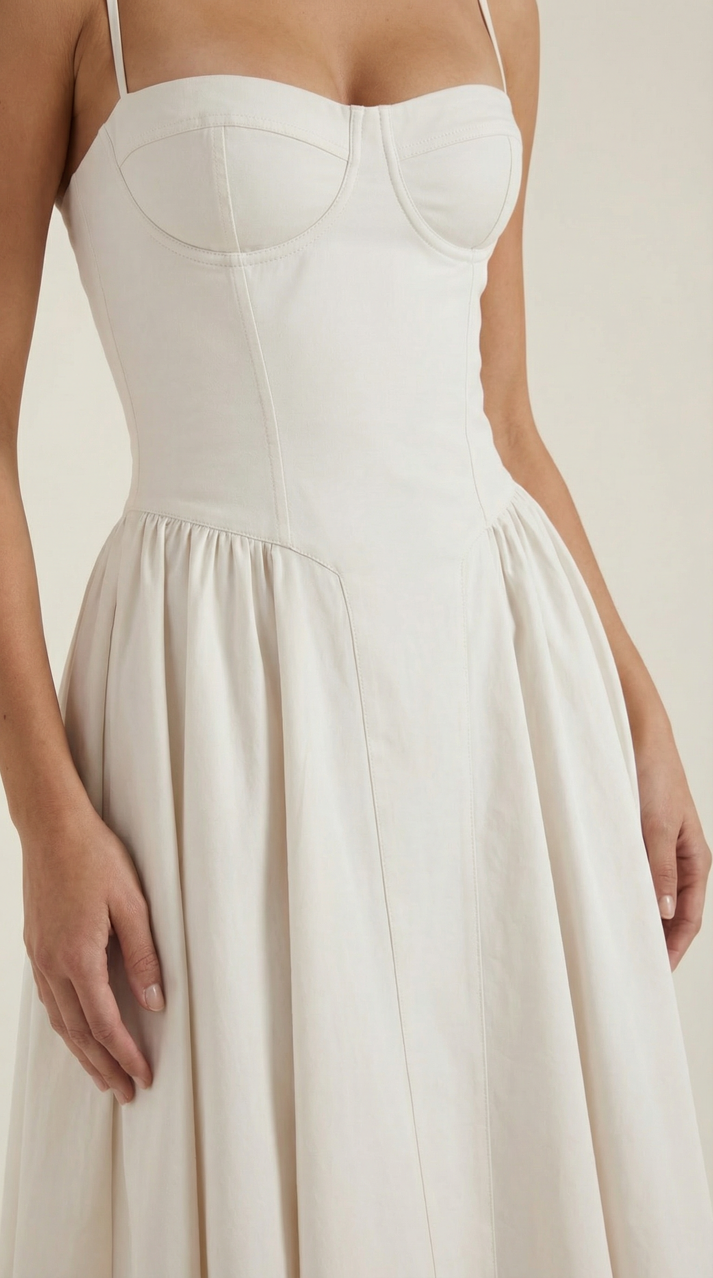 Vestido midi corsé Odette