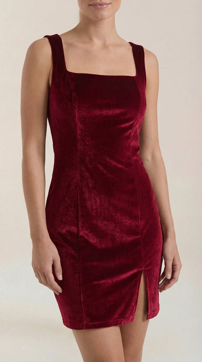 Minivestido Rachelle con escote cuadrado