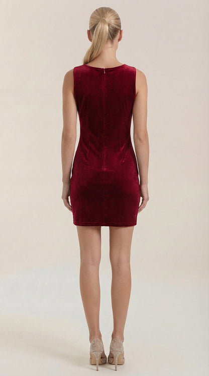 Minivestido Rachelle con escote cuadrado