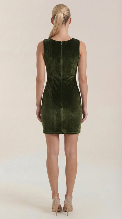 Minivestido Rachelle con escote cuadrado
