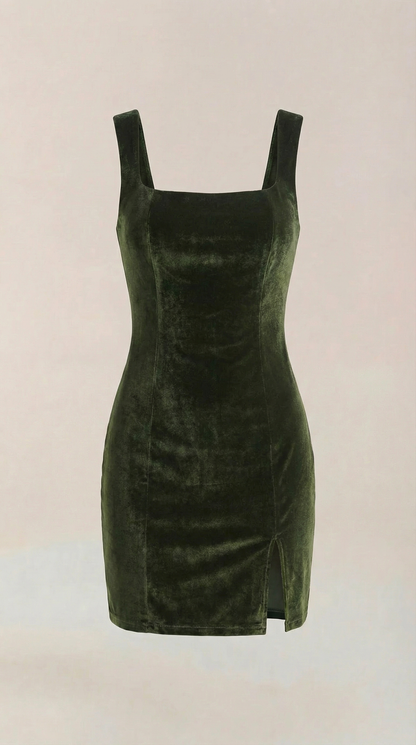 Minivestido Rachelle con escote cuadrado