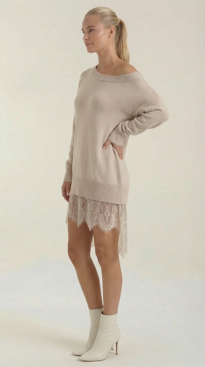 Lace Hem Dress
