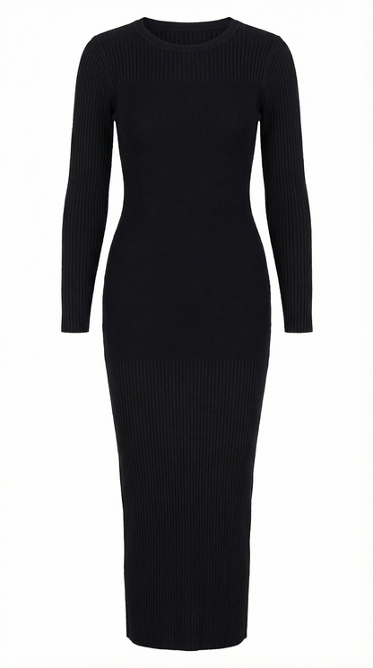 Ribbed Bodycon Midi Dress