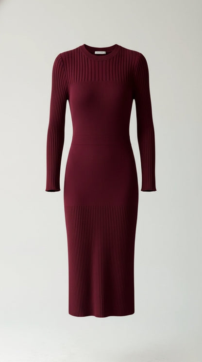 Ribbed Bodycon Midi Dress