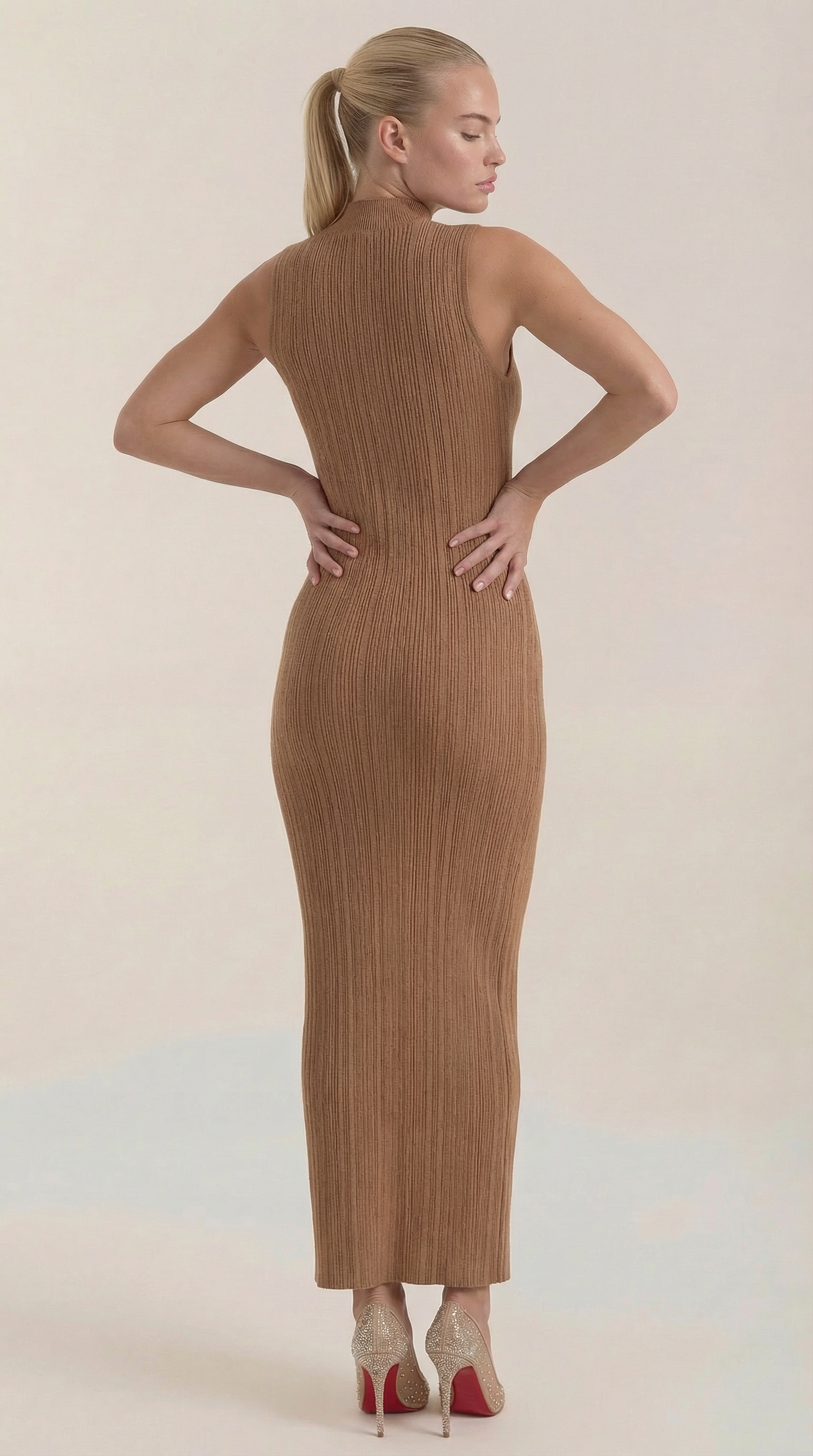 Mock Neck Bodycon Dress