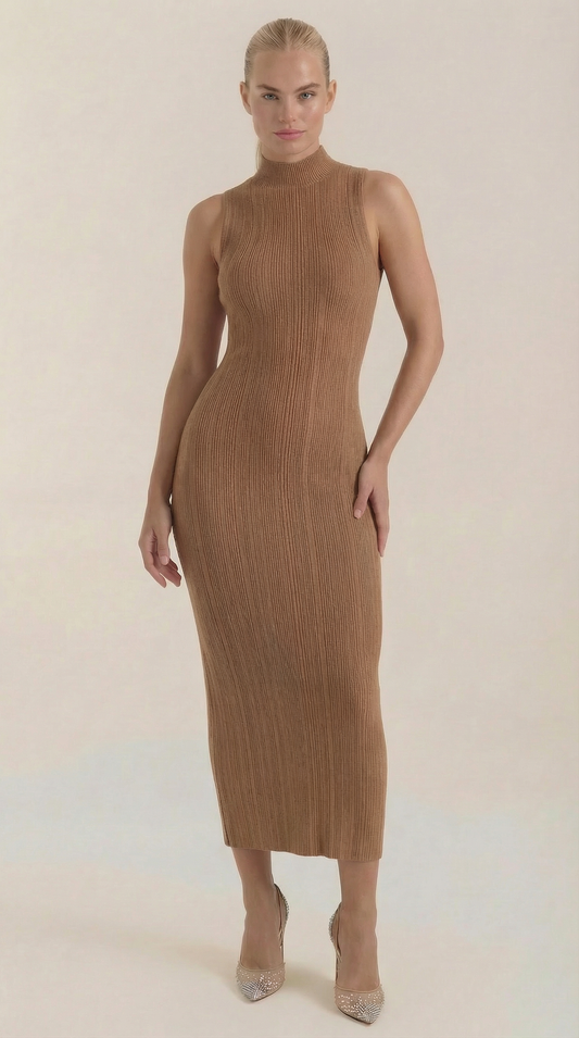 Mock Neck Bodycon Dress