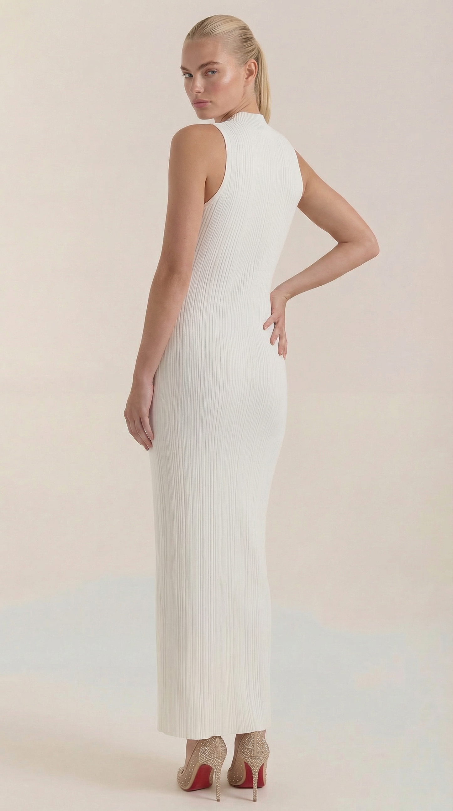 Mock Neck Bodycon Dress