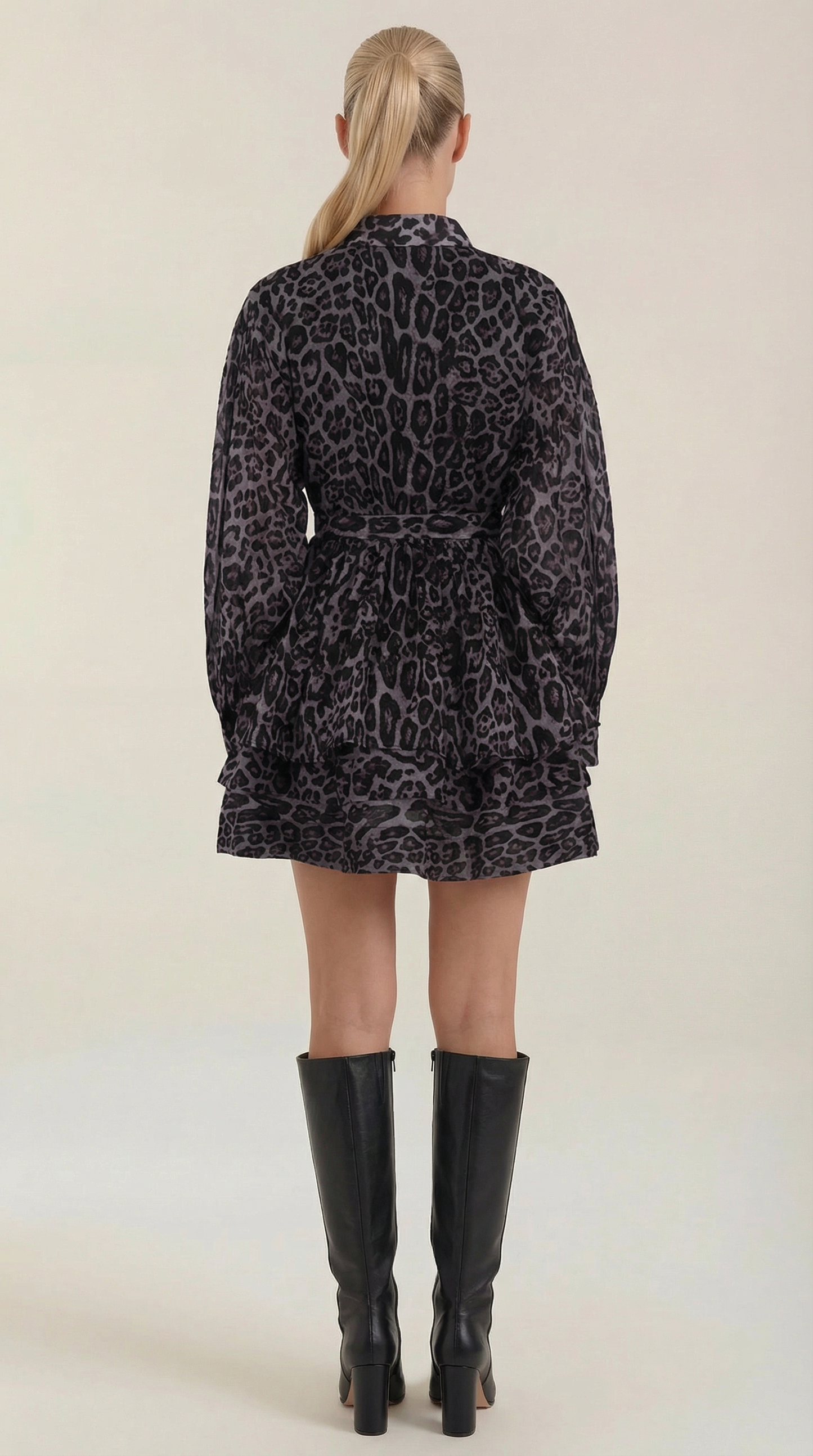 Minivestido Stella con estampado de leopardo
