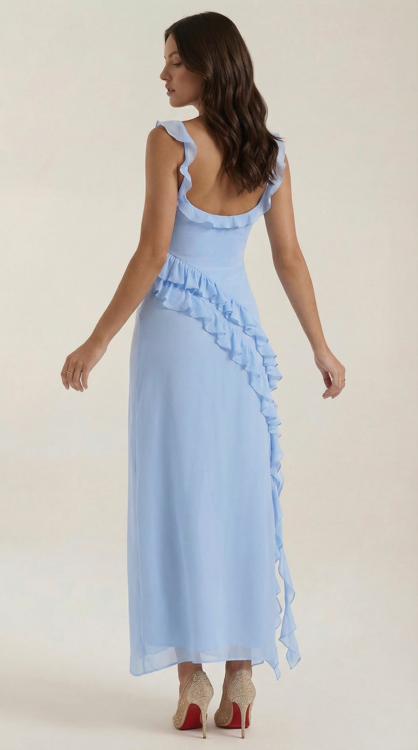 Maxivestido Susan con volantes