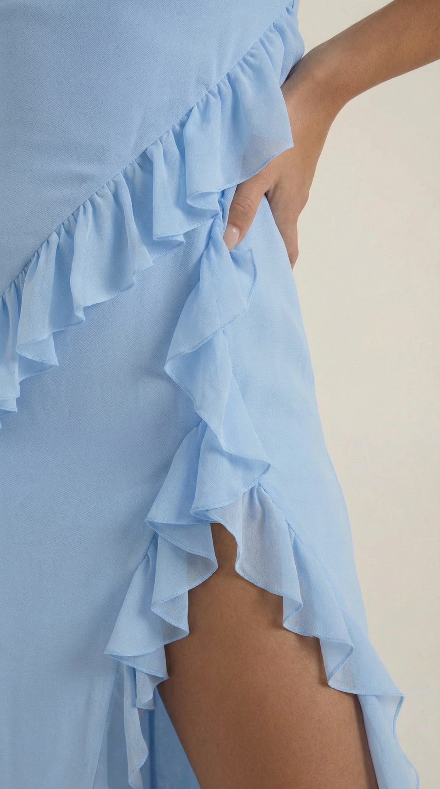 Maxivestido Susan con volantes