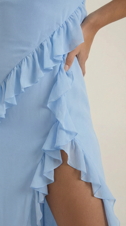 Maxivestido Susan con volantes