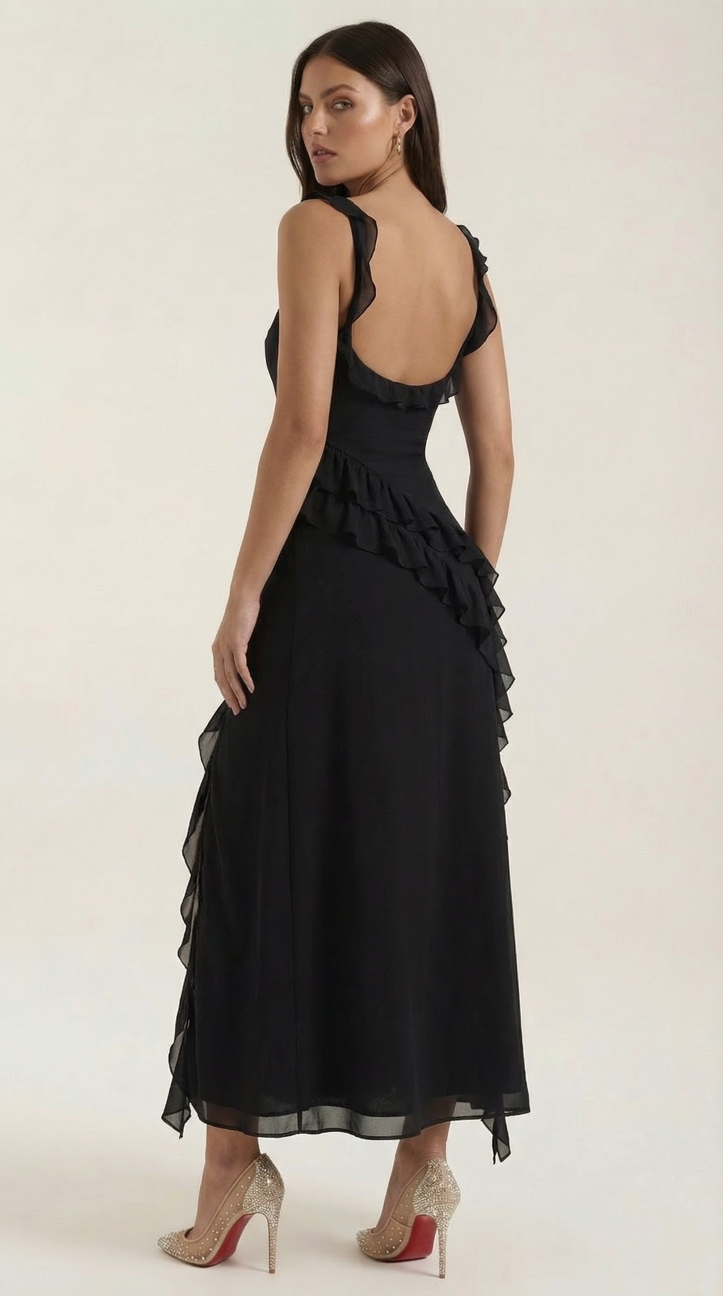 Maxivestido Susan con volantes