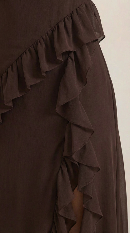 Maxivestido Susan con volantes