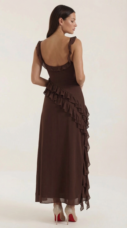 Maxivestido Susan con volantes