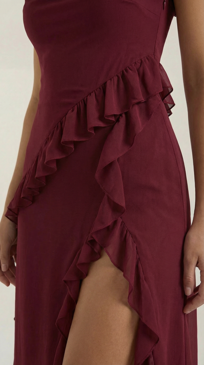Maxivestido Susan con volantes