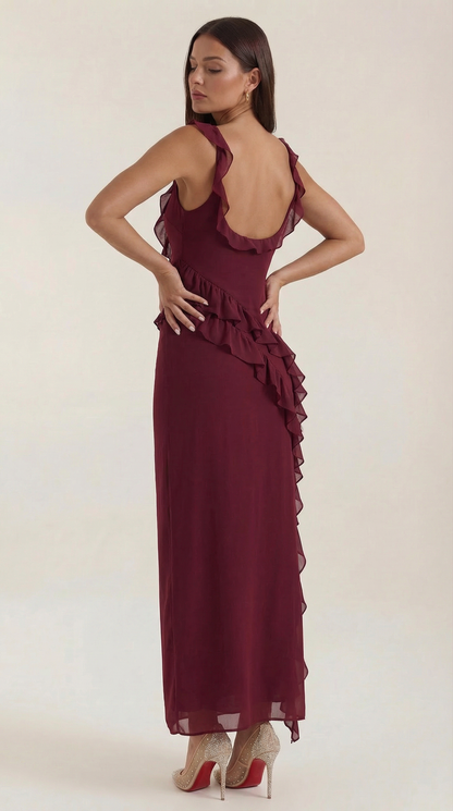 Maxivestido Susan con volantes