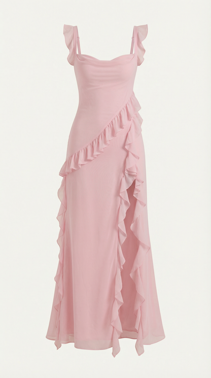 Maxivestido Susan con volantes