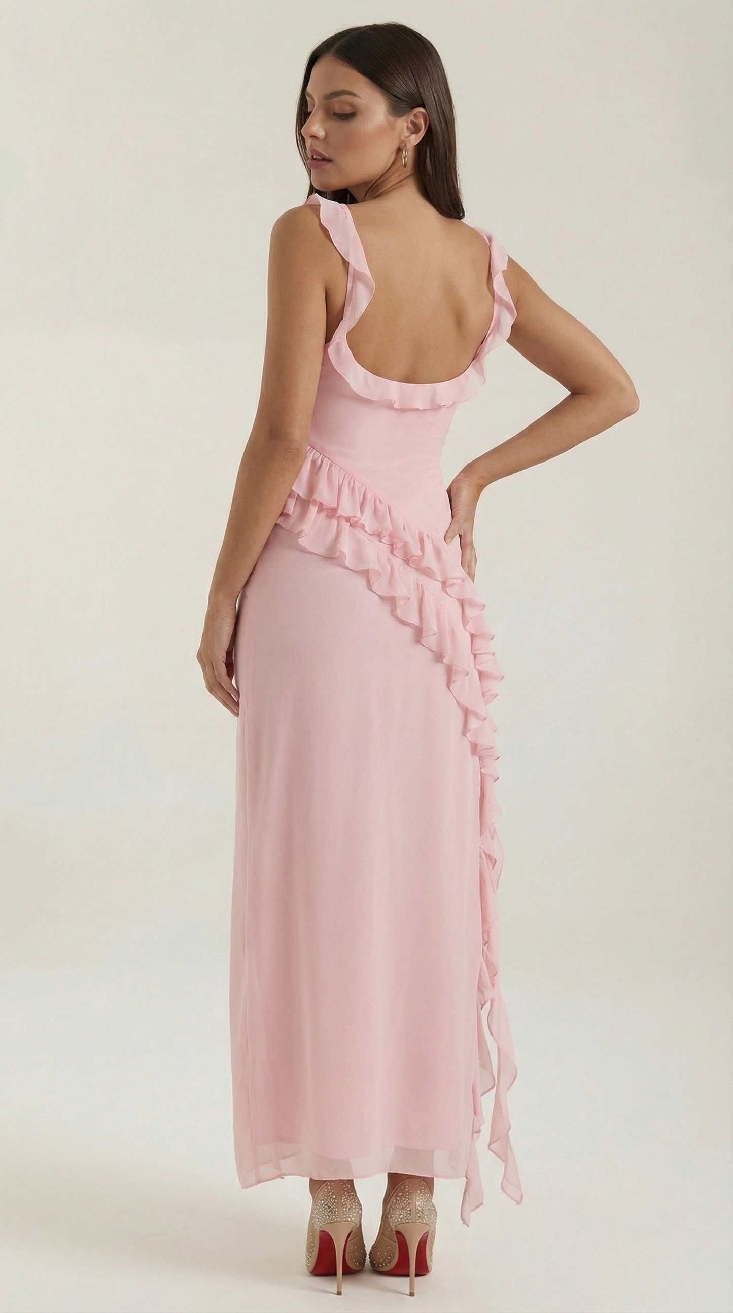 Maxivestido Susan con volantes