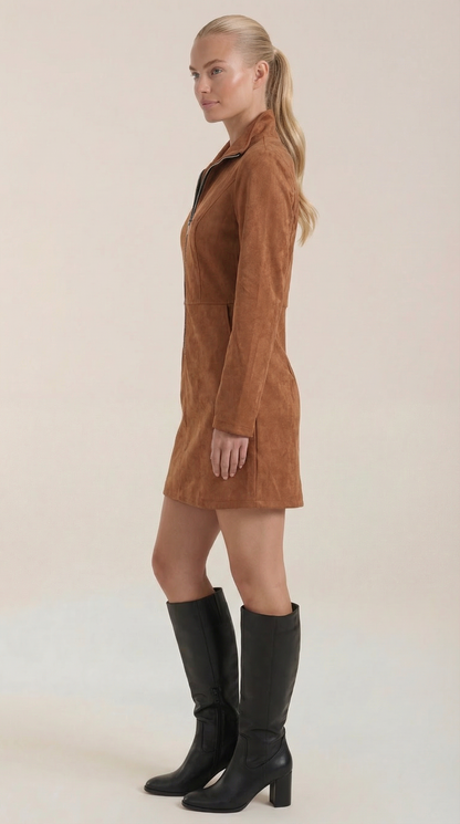 Minivestido con cremallera frontal Tamara