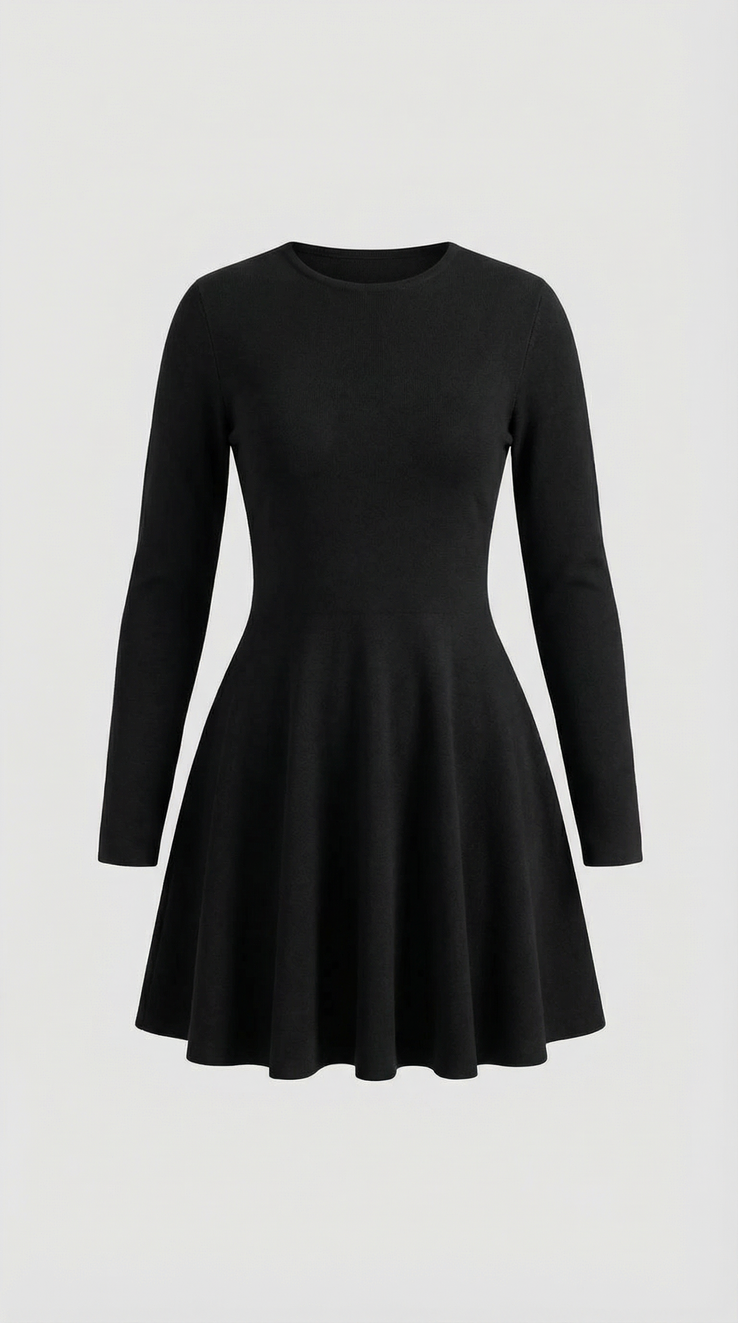 Long Sleeve Flare Mini Dress