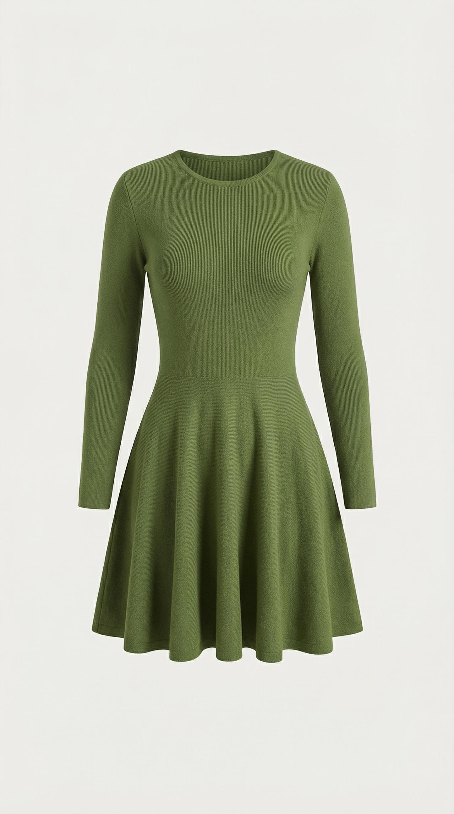 Long Sleeve Flare Mini Dress
