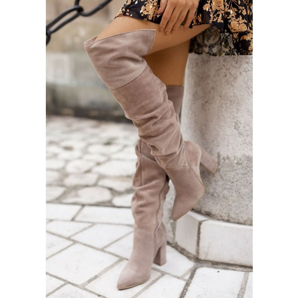 Audrey | Botas de tacón alto por encima de la rodilla para mujer