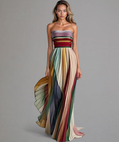 Effortless Strapless A-Line Dress